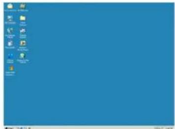 Windows desktop screenshot showing the Start menu with icons for file operations and system settings