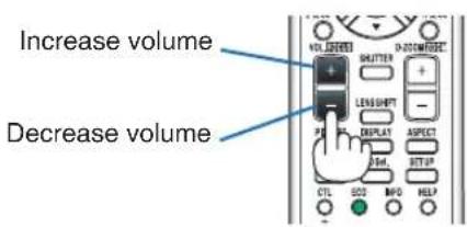 Increase volume Decrease volume