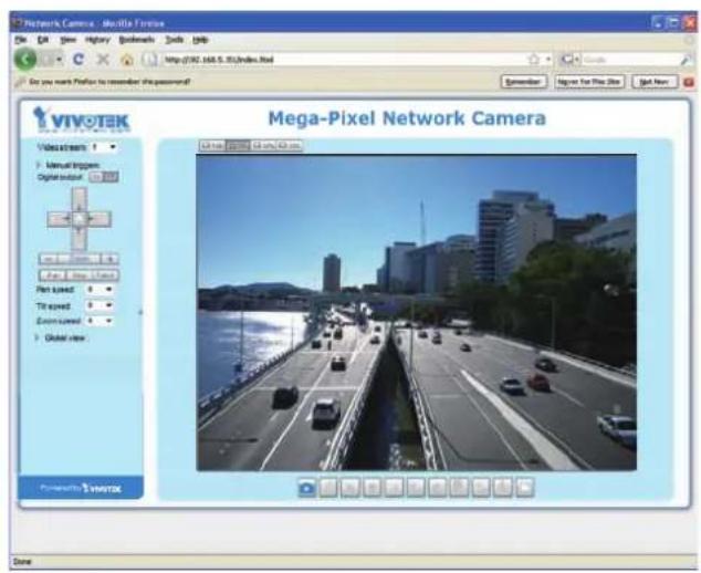 Network Camera - Media Camera File Edit View History Bookmarks Tools Help http://192.168.S.35/index.html View your view profile to remember this password? Scenario Help for this site Get New Mega-Pixel Network Camera Vivotek Media Camera Manual Impact Digital Impact Part name: 0 Part speed: 0 External speed: 0 Global view: Powered by Vivotek Done