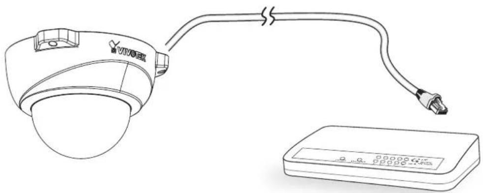 Vivotek FD8338-HV - When using a PoE-enabled switch - 1