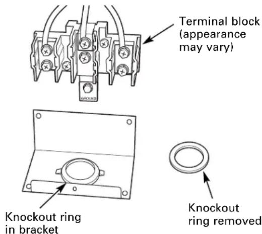 HOTPOINT RA720KWH - POWER CORD AND STRAIN RELIEF INSTALLATION - 1