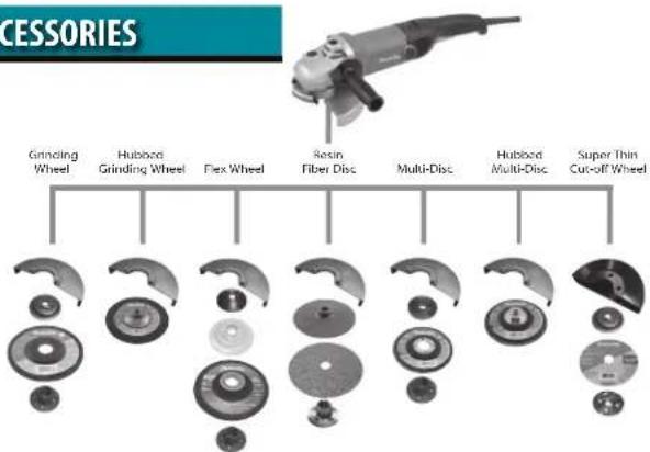CESSORIES Grinding Wheel Hubbod Grinding Wheel Flex Wheel Resin Fiber Disc Multi-Disc Hubbod Multi-Disc Super Thin Cut-off Wheel
