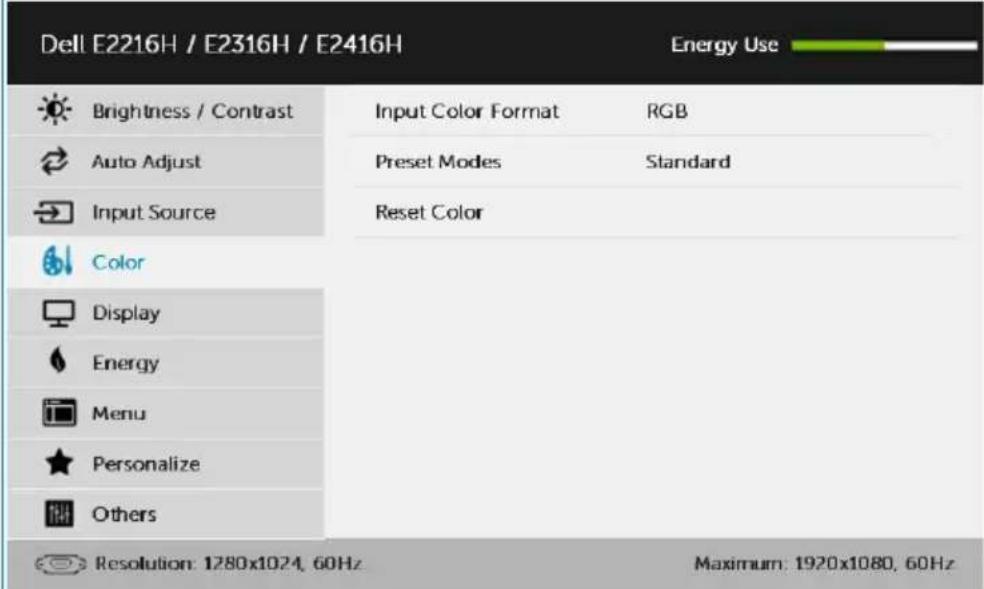 DELL E Series E2416H - Accessing the Menu System - 21