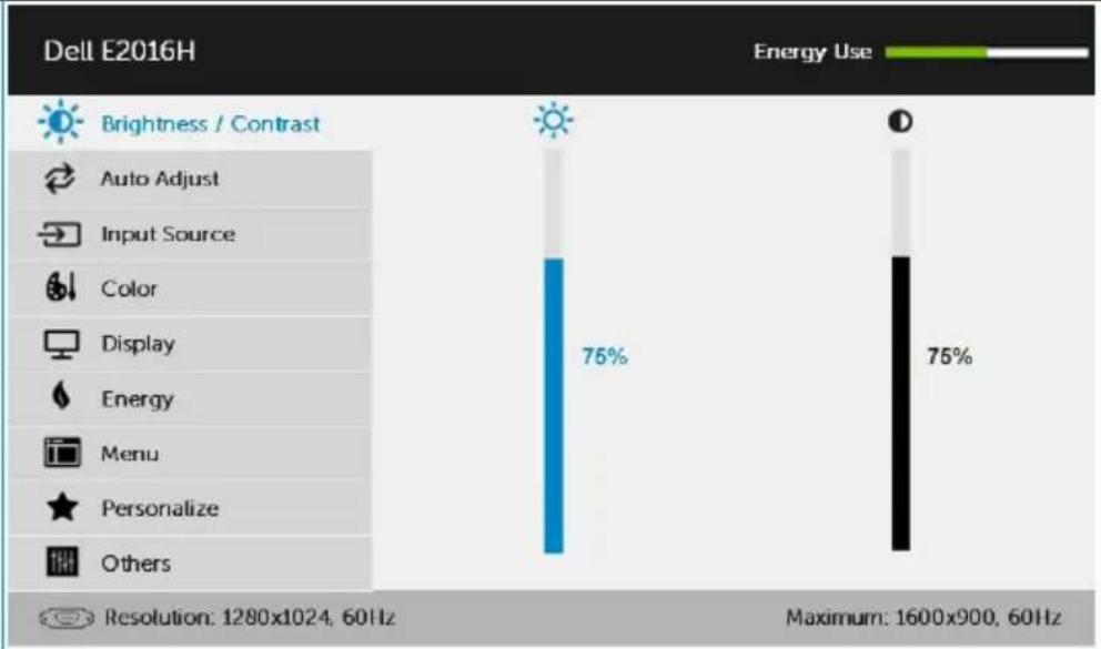 DELL E Series E2416H - Accessing the Menu System - 11