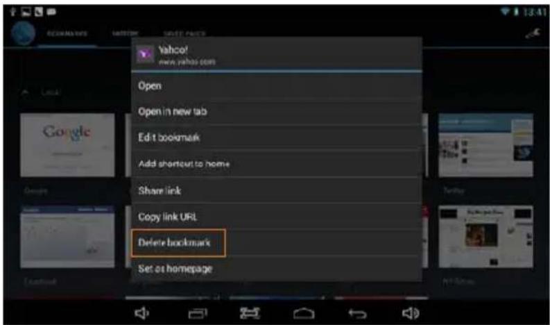 Sungale CyberUs ID1032WTA - » Managing Bookmark - 2