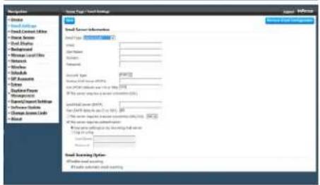 Settings File Type: Web Server Name: Send Server Information Send Type: Windows Name: New Name: New Location: Windows Internet USB ASP Access System Database Provider Information Transport/Export/Internet Software Provider Computer Services Code Bened Send Server Options: Send to Web security Send to Internet security