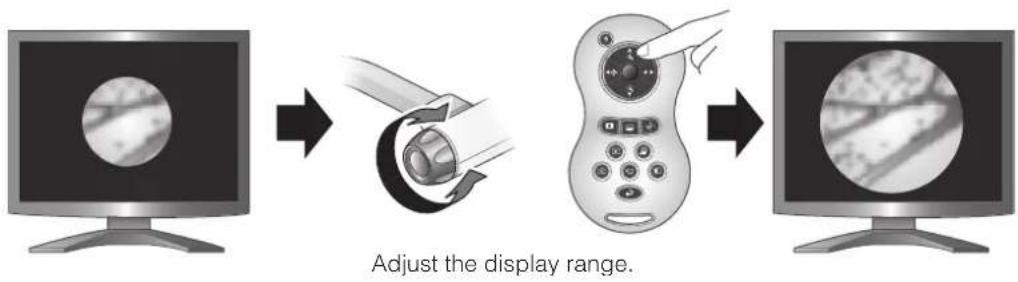 Adjust the display range.