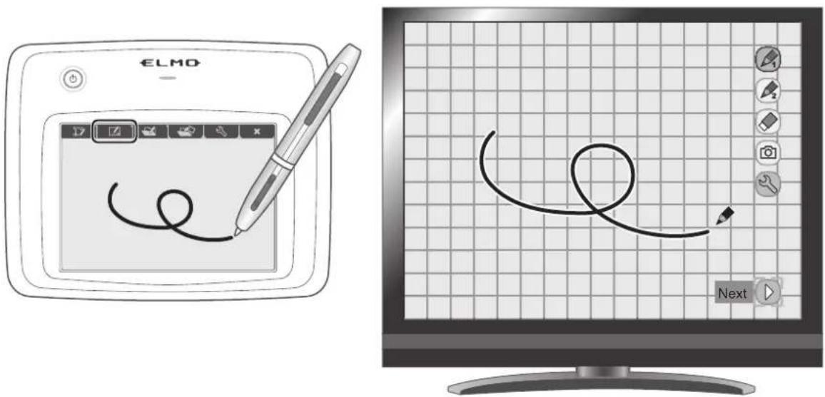 Elmo TT-12i - Using the pen tablet or portable IWB as a whiteboard - 1