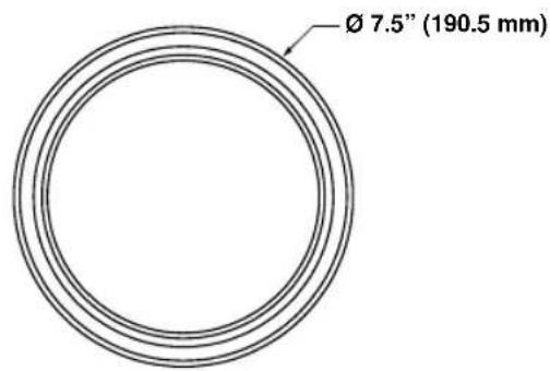Ø 7.5" (190.5 mm)