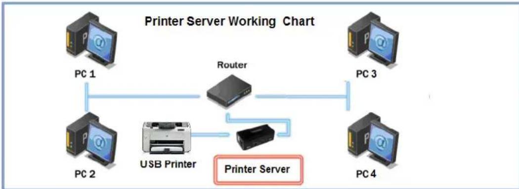 Lindy 42833 - Printer Server - 2