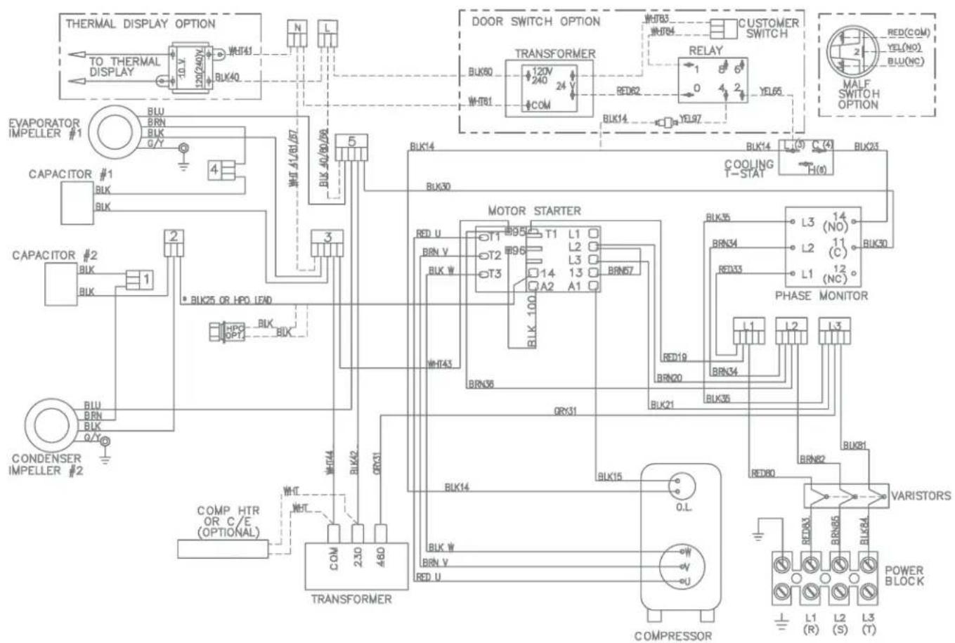HP Hoffman G28 - G28 GENERIC 3-PHASE SCHEMATIC (ACTUAL UNIT OPTIONS MAY VARY) - 4