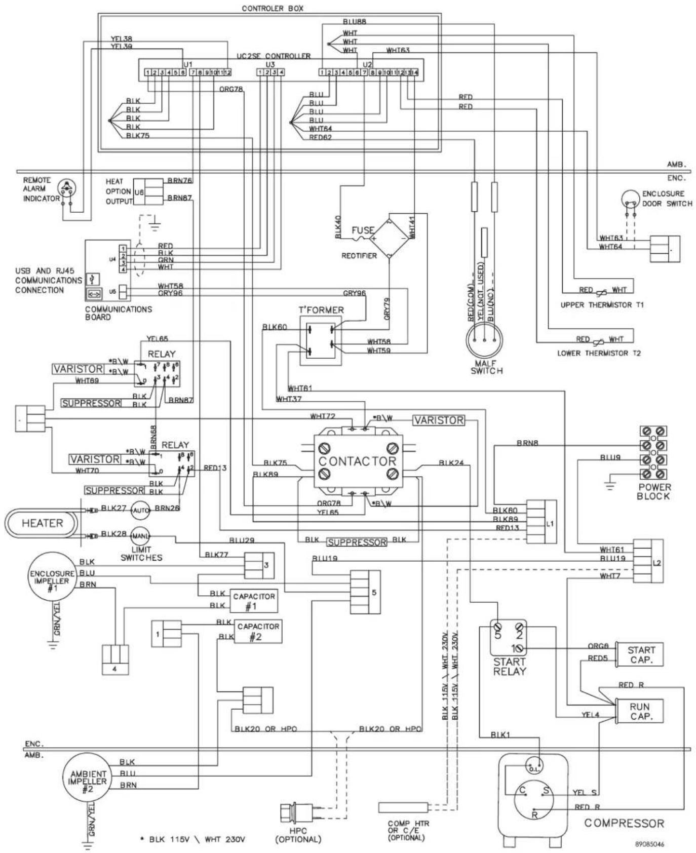 HP Hoffman G28 - BTU 1-PHASE SCHEMATIC (ACTUAL UNIT OPTIONS MAY VARY) - 4