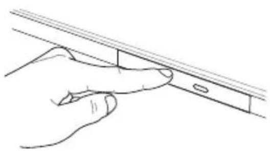 ASUS X454WA - Inserting an optical disc - 4