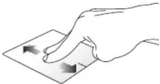 ASUS X454WA - Two-finger scroll (up/down) Two-finger scroll (left/right) - 1