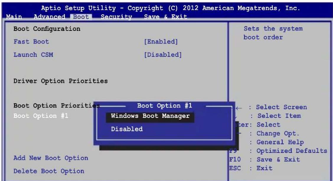 ASUS X454WA - and select a device as the Boot Option #1. - 1