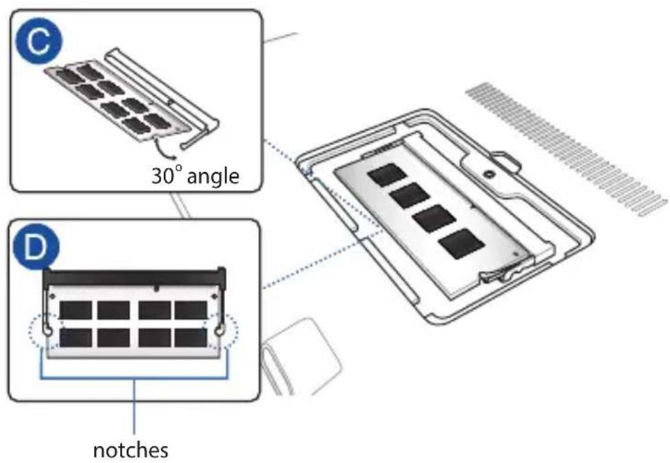 ASUS X454WA - Installing a Random-access Memory module - 2