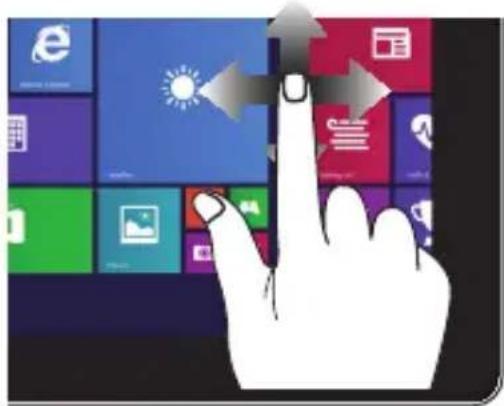 ASUS X454WA - Top edge swipe Finger slide - 2