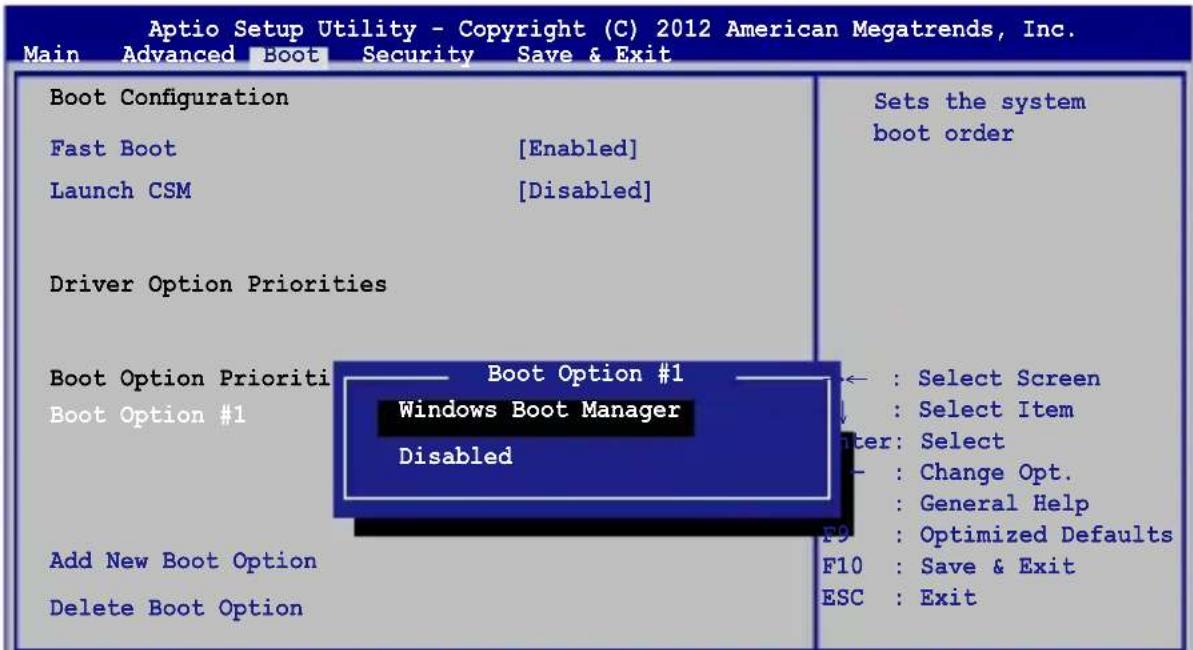 ASUS X450JB - Press and select a device as the Boot Option #1. - 1
