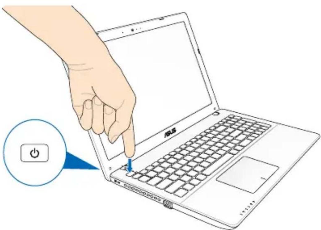 ASUS X450JB - Press the power button. - 1