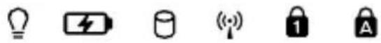 ASUS X450JB - Status indicators - 1