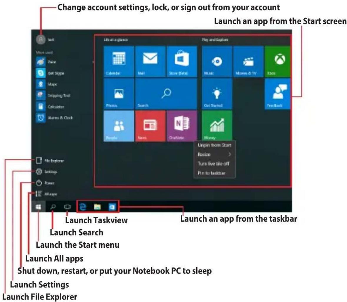 ASUS X302UJ - Start menu - 1