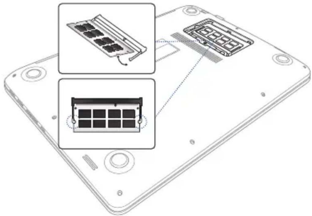 ASUS X302UJ - Installing a RAM module - 2