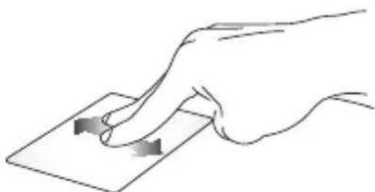 ASUS X302UJ - Two-finger scroll (up/down) Two-finger scroll (left/right) - 1