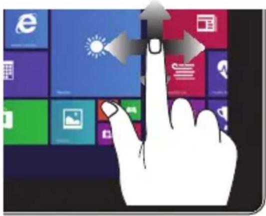 ASUS A555LB - Top edge swipe Finger slide - 2
