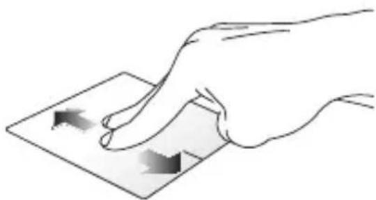ASUS A555LB - Two-finger scroll (up/down) Two-finger scroll (left/right) - 1