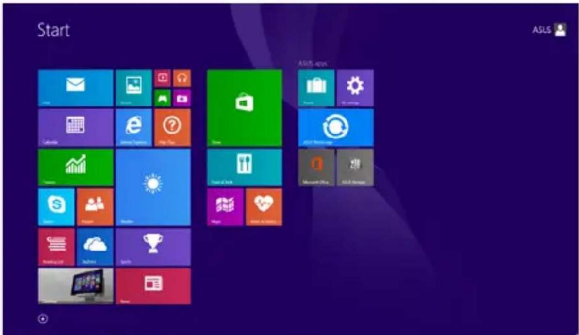 ASUS A555LB - Start screen - 1