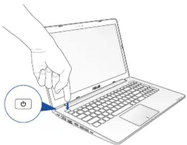 ASUS A555LB - Press the power button. - 1