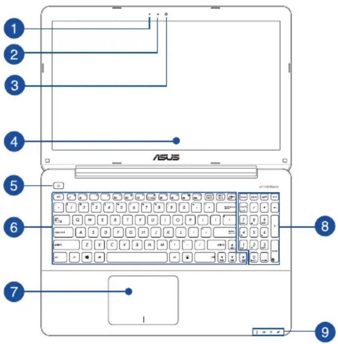 ASUS A555LB - Top View - 1