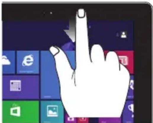 ASUS A555LB - Top edge swipe Finger slide - 1