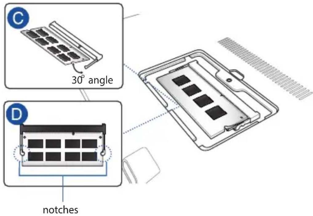 ASUS A555LB - Installing a Random-access Memory module - 2