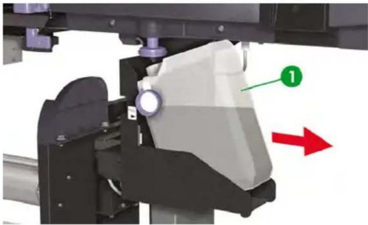 HP Designjet 8000s - Waste ink bottle replacement - 7