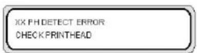 HP Designjet 8000s - Printhead error messages - 1