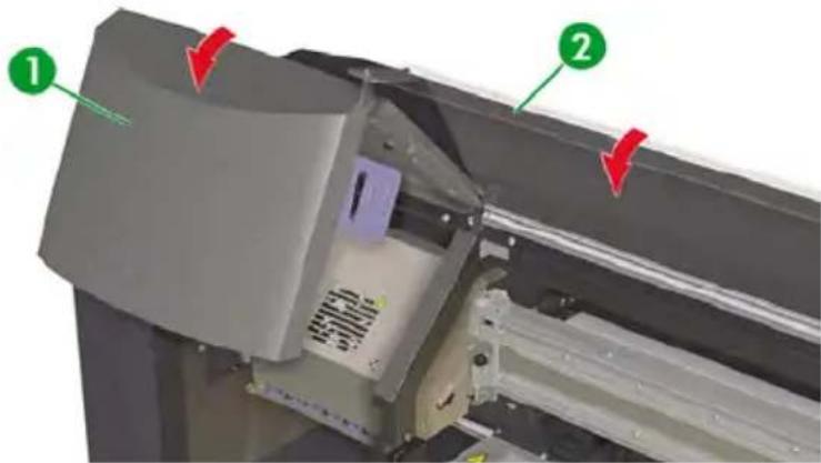 HP Designjet 8000s - Clean the carriage base - 7