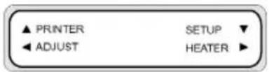 HP Designjet 8000s - The PRINTER menu - 1