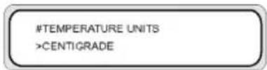 HP Designjet 8000s - Temperature units (TEMPERATURE UNITS) - 1