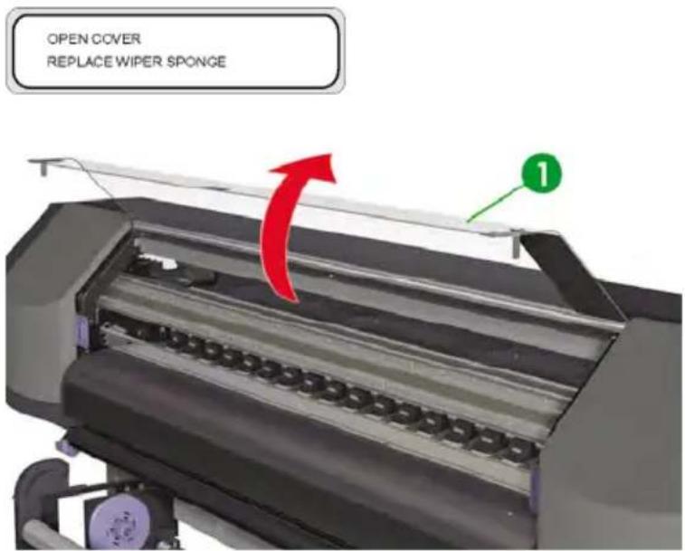 HP Designjet 8000s - Wiper sponge replacement - 6