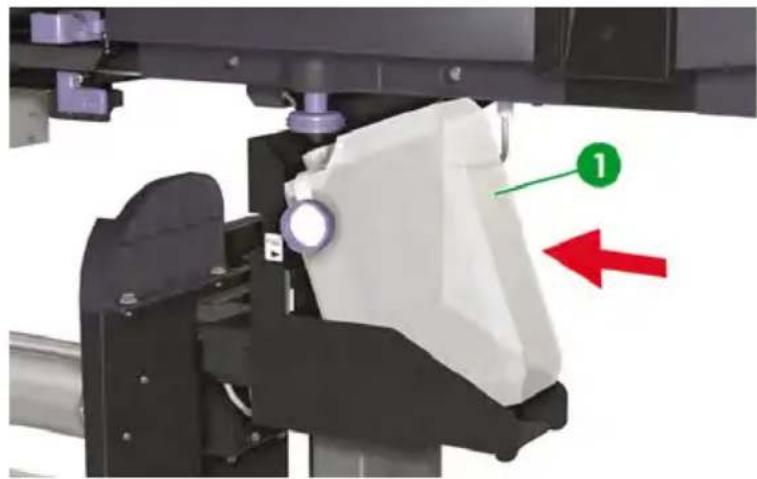HP Designjet 8000s - Waste ink bottle replacement - 10