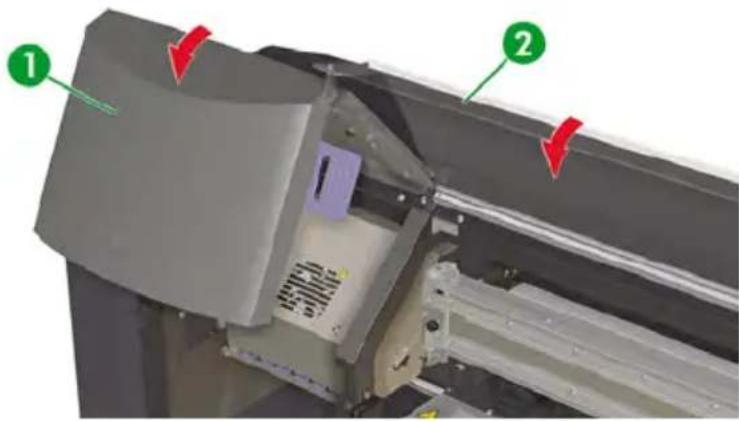 HP Designjet 8000s - Change the printhead height - 11