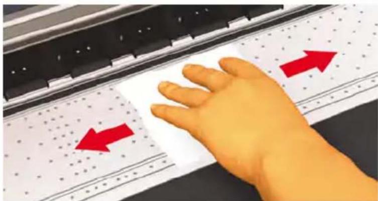 HP Designjet 8000s - Clean the platen - 4