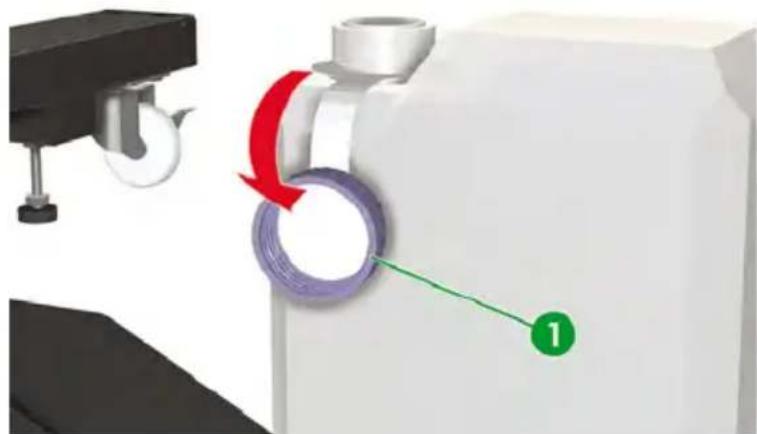 HP Designjet 8000s - Waste ink bottle replacement - 9