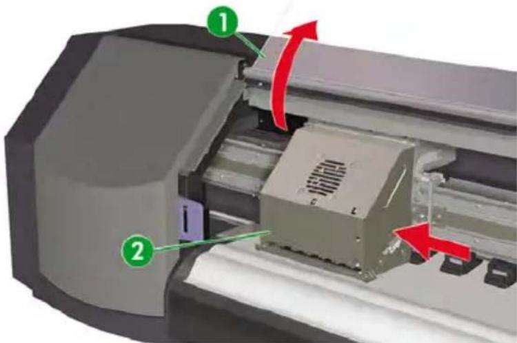 HP Designjet 8000s - A printhead crash - 1