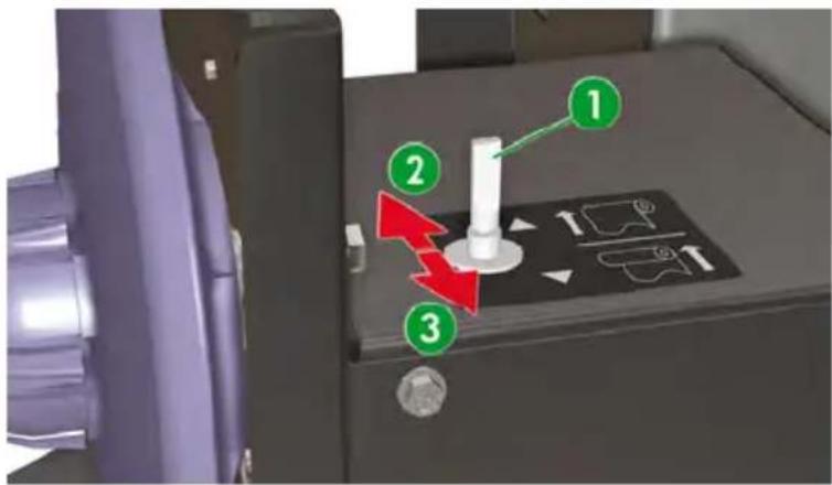 HP Designjet 8000s - Load media on to the take-up reel - 13