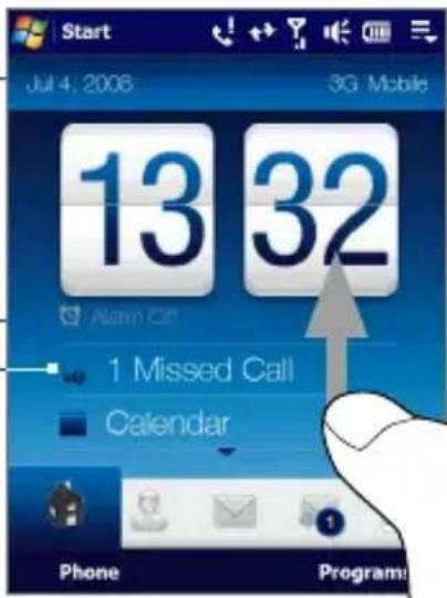 Start Jul 4, 2006 3G Mobile 13 32 Alarm Off 1 Missed Call Calendar Phone Program