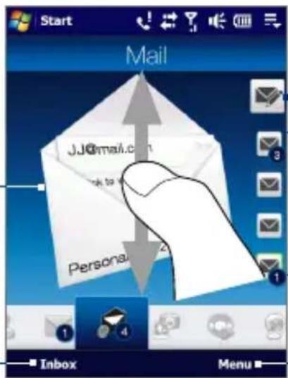 Start Mail JJ@mail.com Ask to Personal 1 2 3 4 Inbox Menu