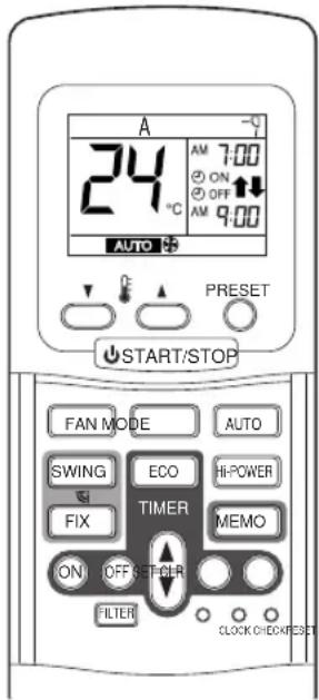 TOSHIBA RAS-13UKP2L - Clock display - 1
