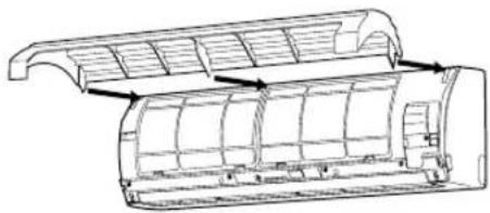 TOSHIBA RAS-13UKP2L - Cleaning the air inlet grille - 3